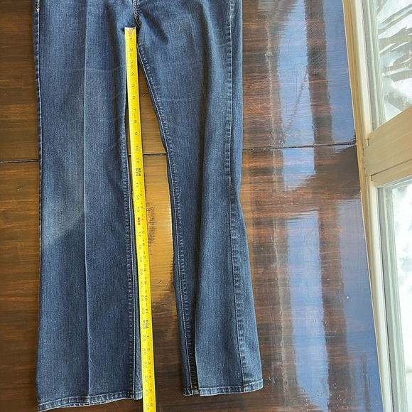 Jordache Bootcut Jeans Women Size 12 Dark Wash Denim Cotton Stretch Mid Rise Y2K - Picture 7 of 15